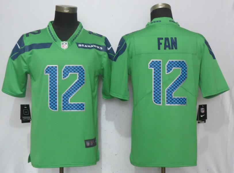Men Seattle Seahawks #12 Fan Green Nike Vapor Untouchable Limited NFL Jerseys->tennessee titans->NFL Jersey